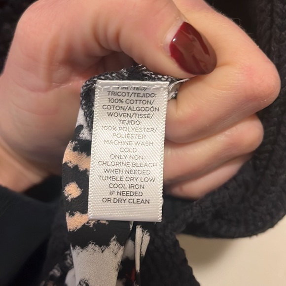 Loft Top Knit Sleeveless Navy Blue Size Small - Picture 6 of 7